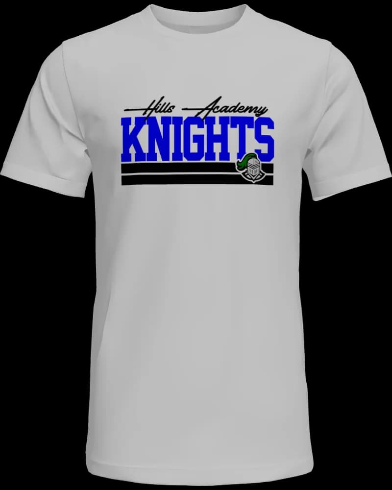Hills Academy Knights 2-Line T-Shirt